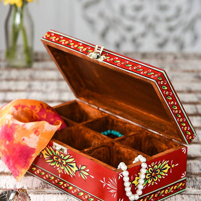 Hand Painted Tea Box : Mughal Collection