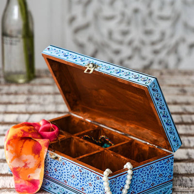 Hand Painted Tea Box : Mughal Collection