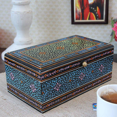 Hand Painted Tea Box : Mughal Collection