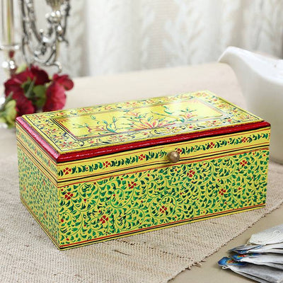 Hand Painted Tea Box : Mughal Collection