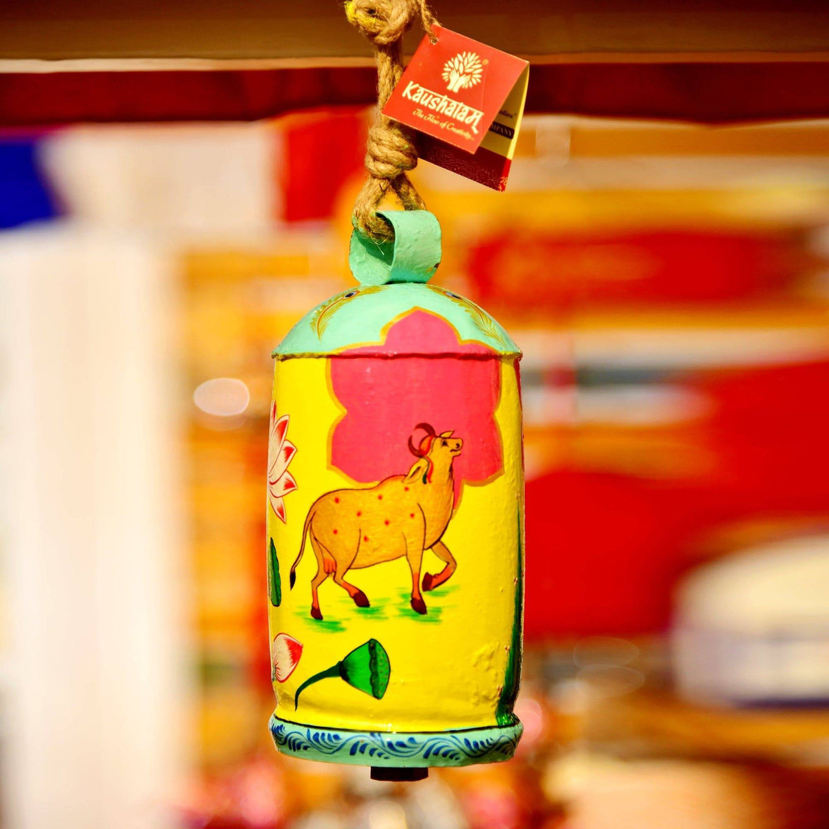 hand painted cow bells - Hanging bells - 10"
