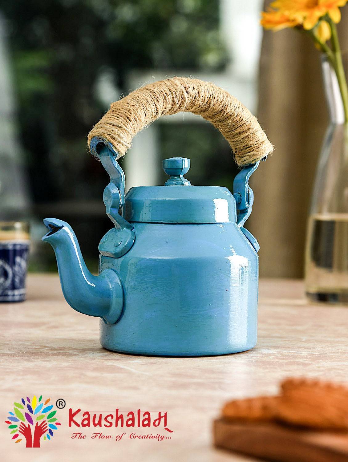 Hand Painted Kettle : Solid Collection
