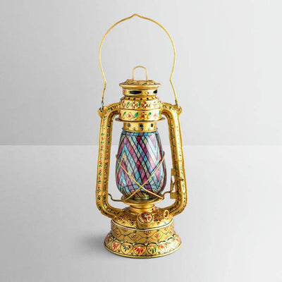 Hand Painted Hurricane oil  Lantern - Premium Collection