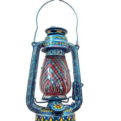 Hand Painted Hurricane oil  Lantern - Premium Collection