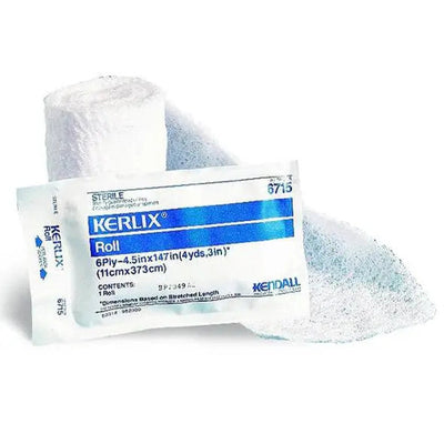 Kerlix Fluff Gauze Roll Bandage, 4.5 inch x 9.3 Feet, 8-ply, Sterile