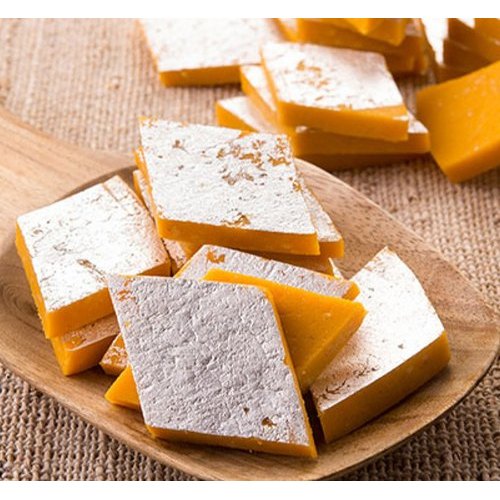 Parrot Brand Jamnadas Maganlal Khambhat Kesar Kaju Katli | 500 gms