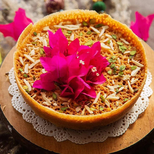 Kesar Sweets Ghewar with Chasni added 2 PCS