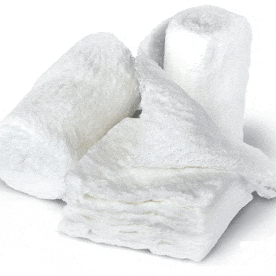 Dermacea Crinkle Gauze Fluff Roll Bandage, Sterile