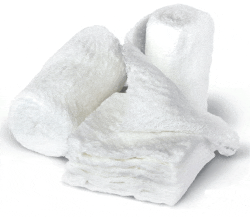 Dermacea Crinkle Gauze Fluff Roll Bandage, Sterile