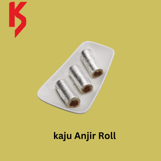 Kunal Sweets Kaju Anjir Roll 500gm - 500 gms