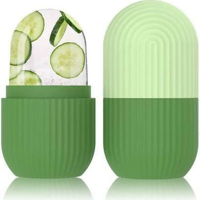 Episkey Ice Roller For Face Eyes and Neck To Brighten Skin & Enhance Your Natural Glow & De-Puff The Eye Area (Reusable) - Fev Green