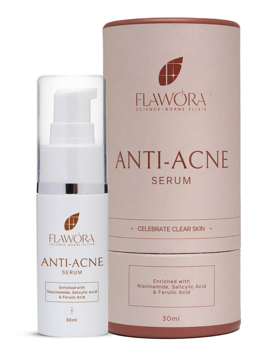 Flawora D-Tan Lotion, Anti Acne Serum And Gold Face Serum Combo