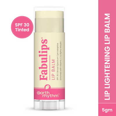 Earth Rhythm Fabulips Lip Balm SPF 30 Broad Spectrum PH Adaptive With Vit C & Kojic Acid