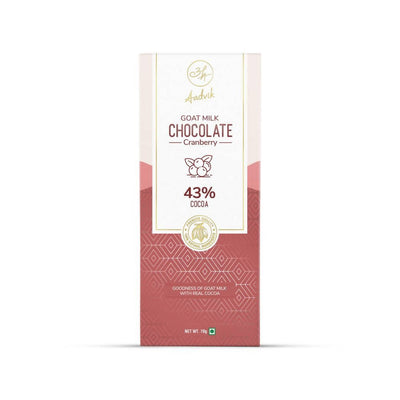 Aadvik Goat Milk Chocolate - Cranberry