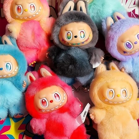 Labubu Doll Character Action Figure Design Random Color - 1 Pc