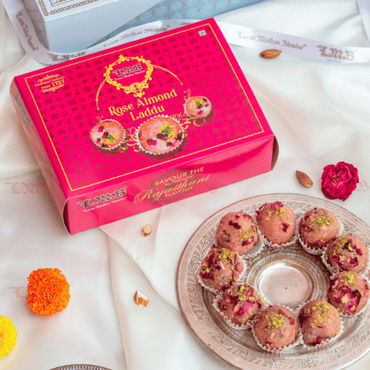 Laxmi Misthan Bhandar Rose Almond Laddu - 500 gms