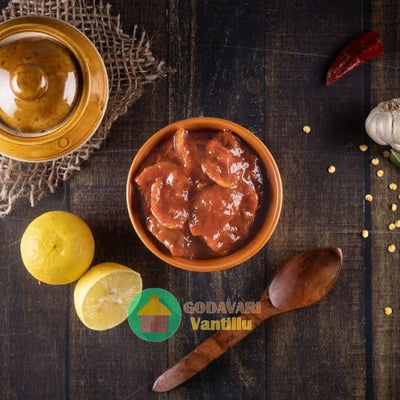 Godavari Vantillu Lemon Pickle / Nimmakaya Pachadi Andhra Style  -  500 gms
