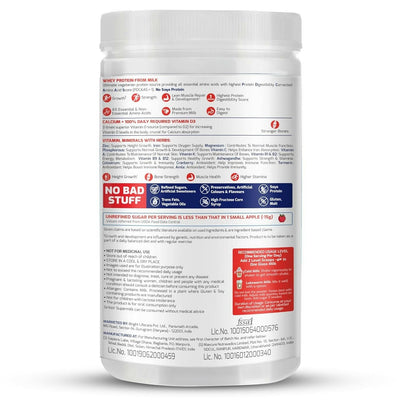 Gritzo Supermilk Height+ Health Drink For 13+Y Girls - Double Chocolate
