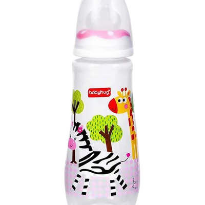 Babyhug Drop Anti- Colic Sterilizable Feeding Bottle Pink