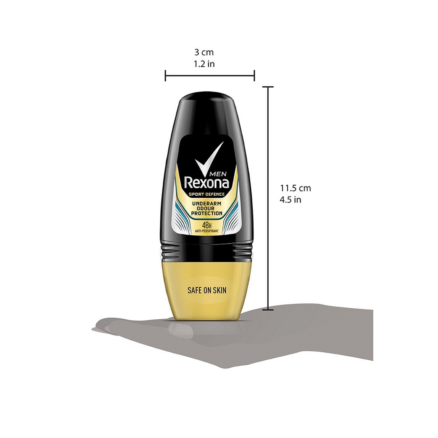 Rexona Men Sport Defence Underarm Roll On, Odour Protection (50 ml)