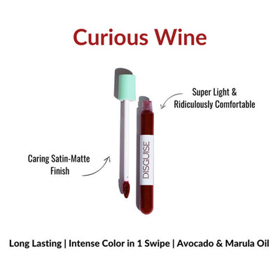 Disguise Feather-Light Matte Liquid Lip Cream - Curious Wine 36