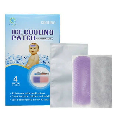 AHC Baby & Kids Cooling Gel Patch For Fever Colour changing Patch - 4 Pcs