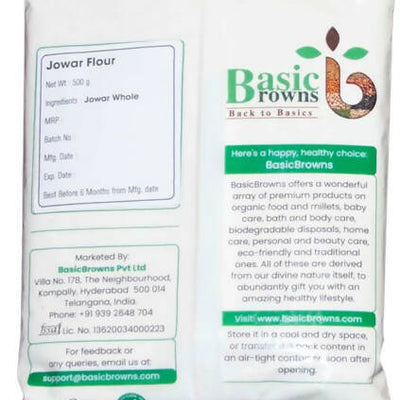 BasicBrowns Jowar Flour
