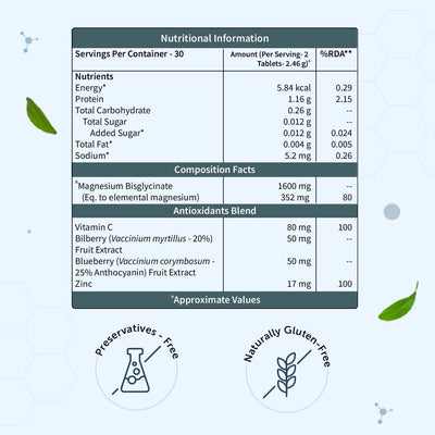 True Magnesium Tablets - Relax Muscles & Mind, Support Bones