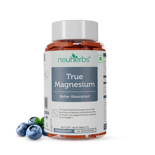 True Magnesium Tablets - Relax Muscles & Mind, Support Bones