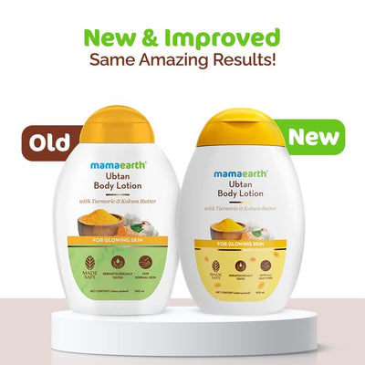 Mamaearth Ubtan Body Lotion with Turmeric and Kokum Butter for Glowing Skin