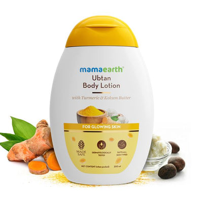 Mamaearth Ubtan Body Lotion with Turmeric and Kokum Butter for Glowing Skin