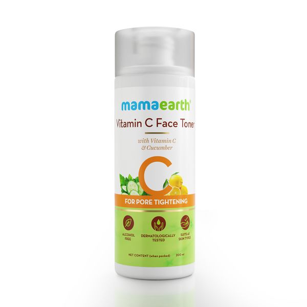 Mamaearth Vitamin C Face Toner with Vitamin C and Cucumber for Pore Tightening (200 ml)