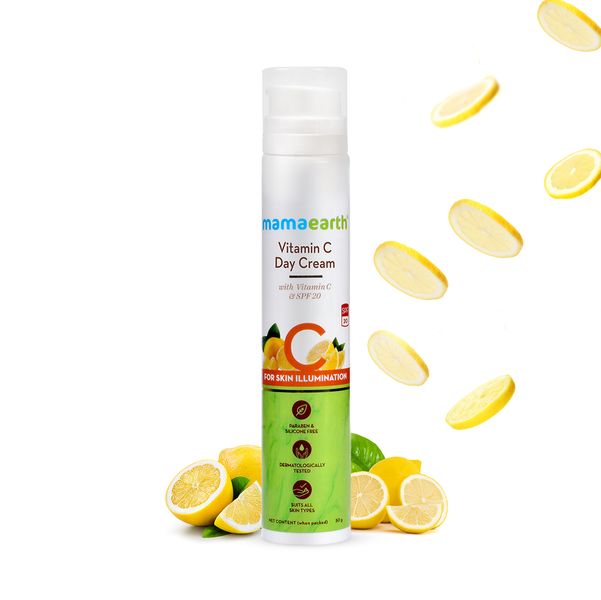 Mamaearth Vitamin C Day Cream with Vitamin C and SPF 20 for Skin Illumination (50 gm)