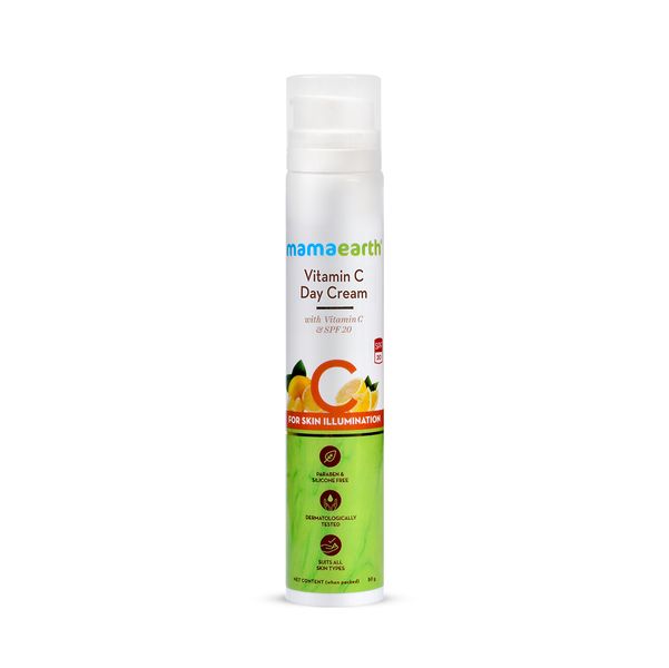 Mamaearth Vitamin C Day Cream with Vitamin C and SPF 20 for Skin Illumination (50 gm)