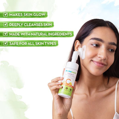 Mamaearth Vitamin C Foaming Face Wash with Vitamin C and Turmeric for Skin Illumination (150 ml