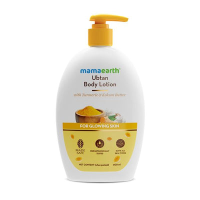 Mamaearth Ubtan Body Lotion with Turmeric and Kokum Butter for Glowing Skin