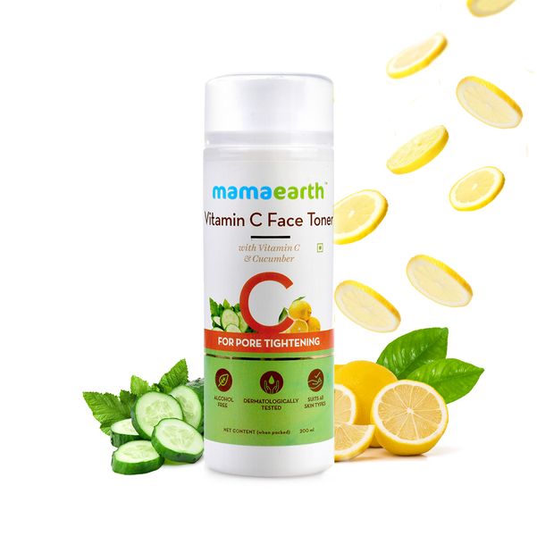 Mamaearth Vitamin C Face Toner with Vitamin C and Cucumber for Pore Tightening (200 ml)