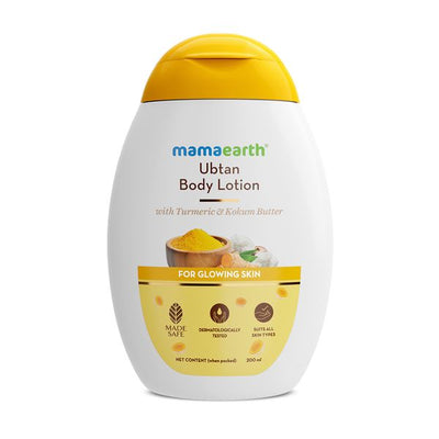 Mamaearth Ubtan Body Lotion with Turmeric and Kokum Butter for Glowing Skin