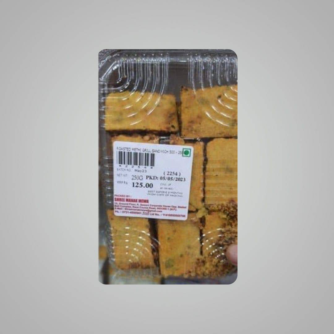 Manak Roasted Methi Grill Sandwich - 250 gms