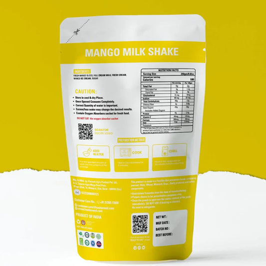 Fresh O Need Mango Milk Shake - Ready To Eat 250 gms