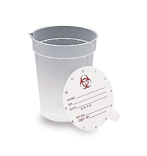 Gent-L-Kare Specimen Containers with Pour Spout 6.5 oz