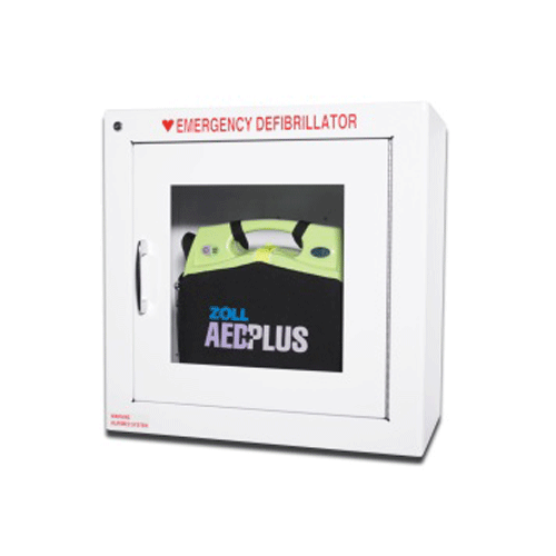 Metal Wall Defibrillator Cabinet with Alarm for Zoll AED Plus