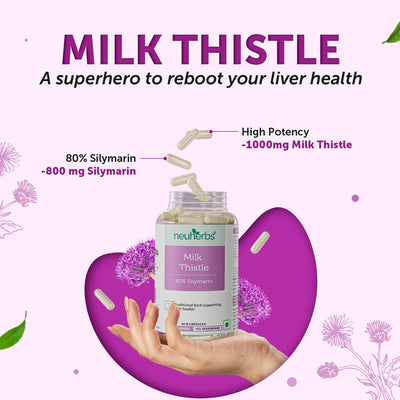 High Strength Milk Thistle Capsules For Liver Health