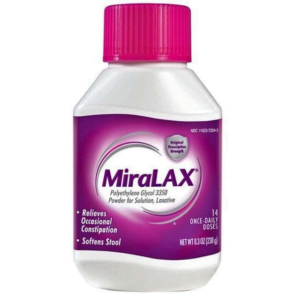 MiraLax Polyethylene Glycol Laxative Powder 8.3 oz