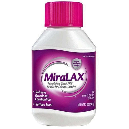 MiraLax Polyethylene Glycol Laxative Powder 8.3 oz