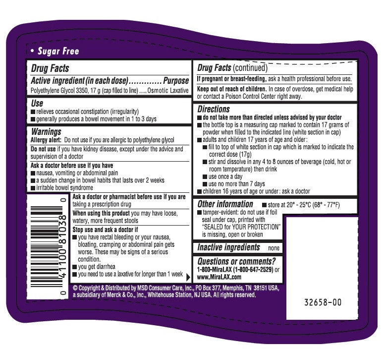 MiraLax Polyethylene Glycol Laxative Powder 8.3 oz