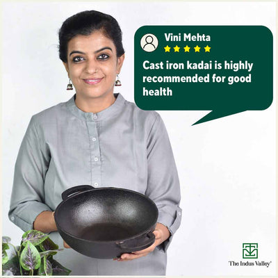 CASTrong Cast Iron Cookware Set: Tawa+ Kadai, Kitchen Set for Home, Pre-seasoned, 100% Pure, Toxin-free, Induction, Free ₹400 Tadka Pan