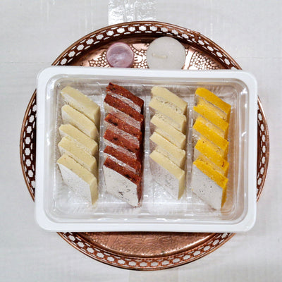 Vipul Dudhiya Sweets Mix Katli Round Fancy Tray | 250 gms