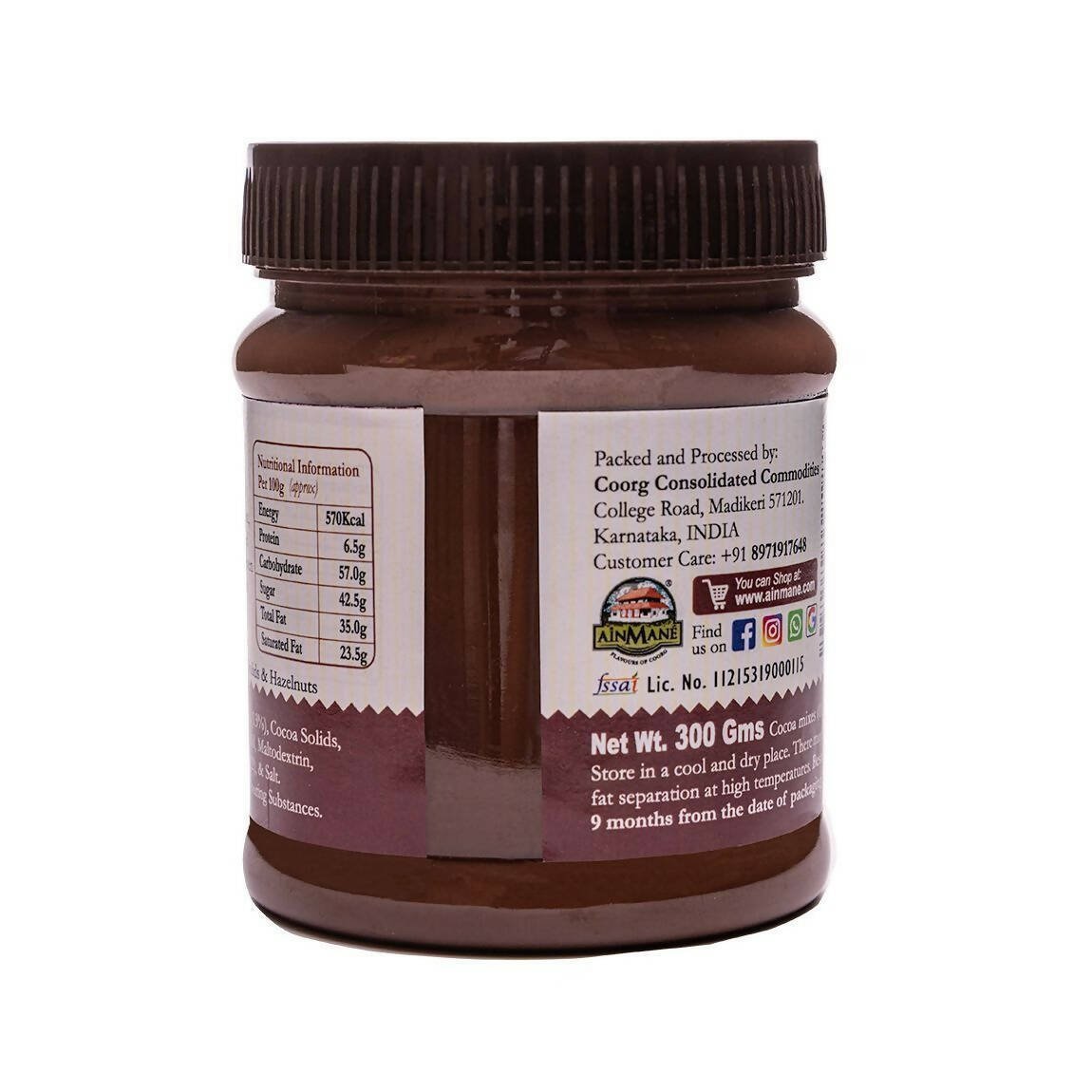 Ainmane Cocoa & Hazelnut Spread