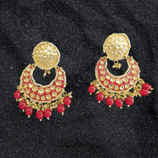Traditional Kundan Earring Set For Women